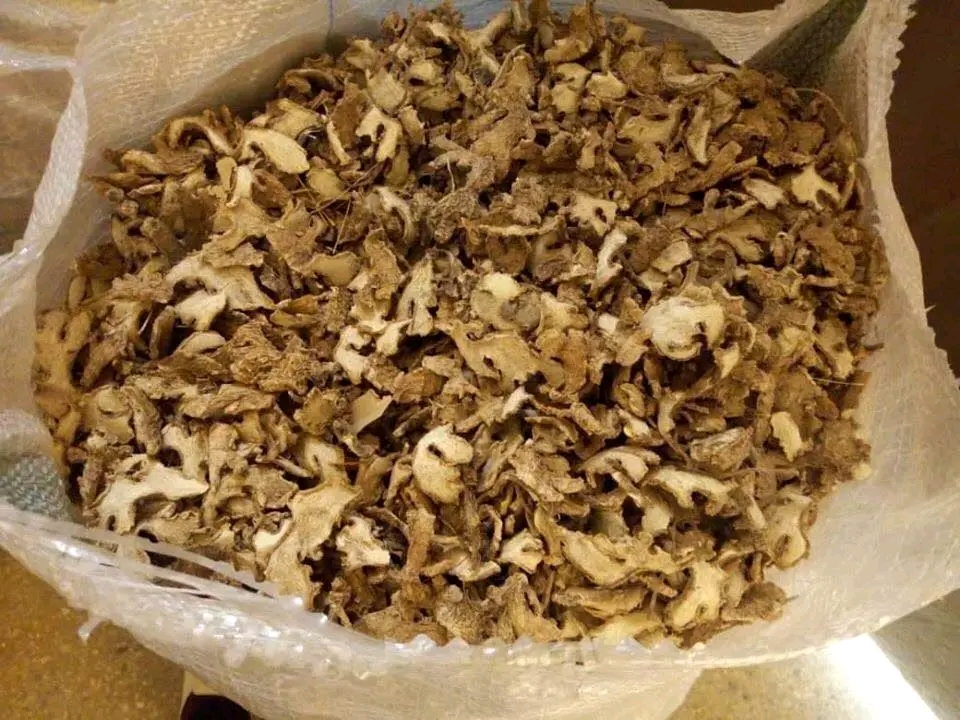 Getrockneter gespaltener Ingwer